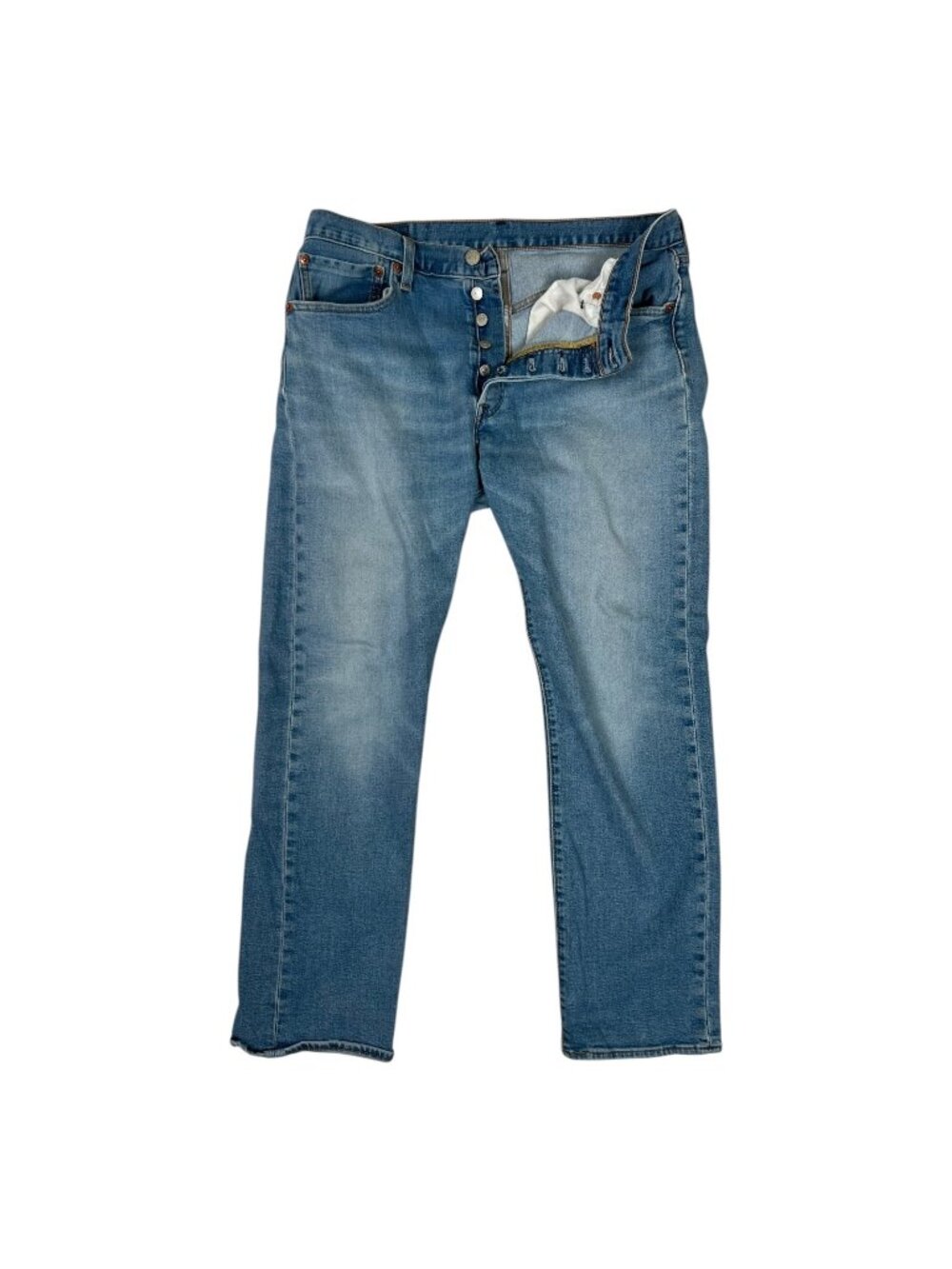 Vintage Levi’s 501 Blue Denim Jeans Size 33x30 Medium Wash Y2K Stretch